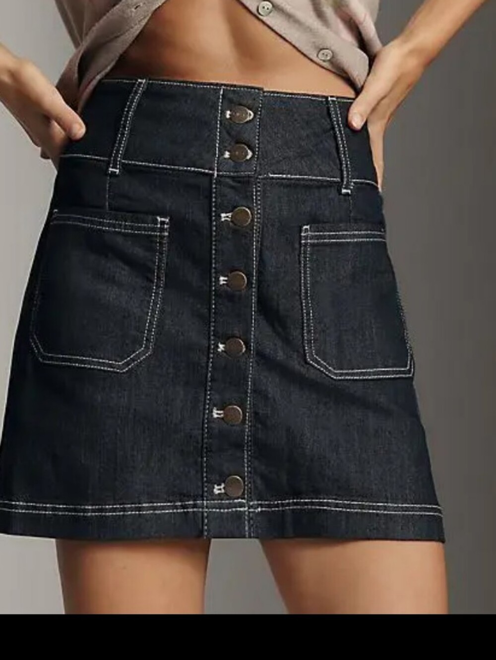Pilcro Sawyer Mini Skirt *Factory Flaw (See Pic And Descrip) *Size 0 *NWT